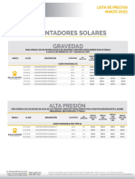 Lista de Precios CALENTADORES MARZO 2022.