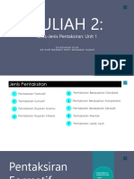 Jenis-Jenis Pentaksiran: Unit 1: Disediakan Oleh: DR Nurfirdawati Binti Muhamad Hanafi