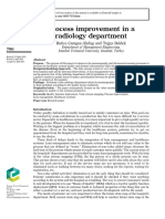 Process Improvement in A Radiology Department: Hatice Camgoz-Akdag and Tu Ğçe Beldek