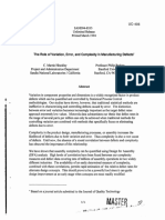 The Role of Variation, Error, and Complexity in Manufacturing Defects"