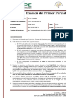 Resolución de Ejercicios de Álgebra Lineal en Examen Parcial