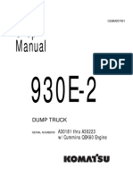 KOMATSU 930e-2 - (In) - Serie - A30181 - Thru - A30223 - W-Cummins - qsk60 - Engine