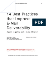 14 Best Practices That Improve E-Mail Deliverability: A Guide To Getting Bulk E-Mails Delivered