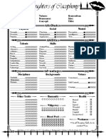 Daughters of Cacophony Character Sheet