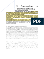 Communities in Networks - Rule No. 2