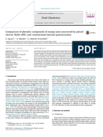 Orange Juice Phenolic Compounds Compared After PEF and Thermal Processing