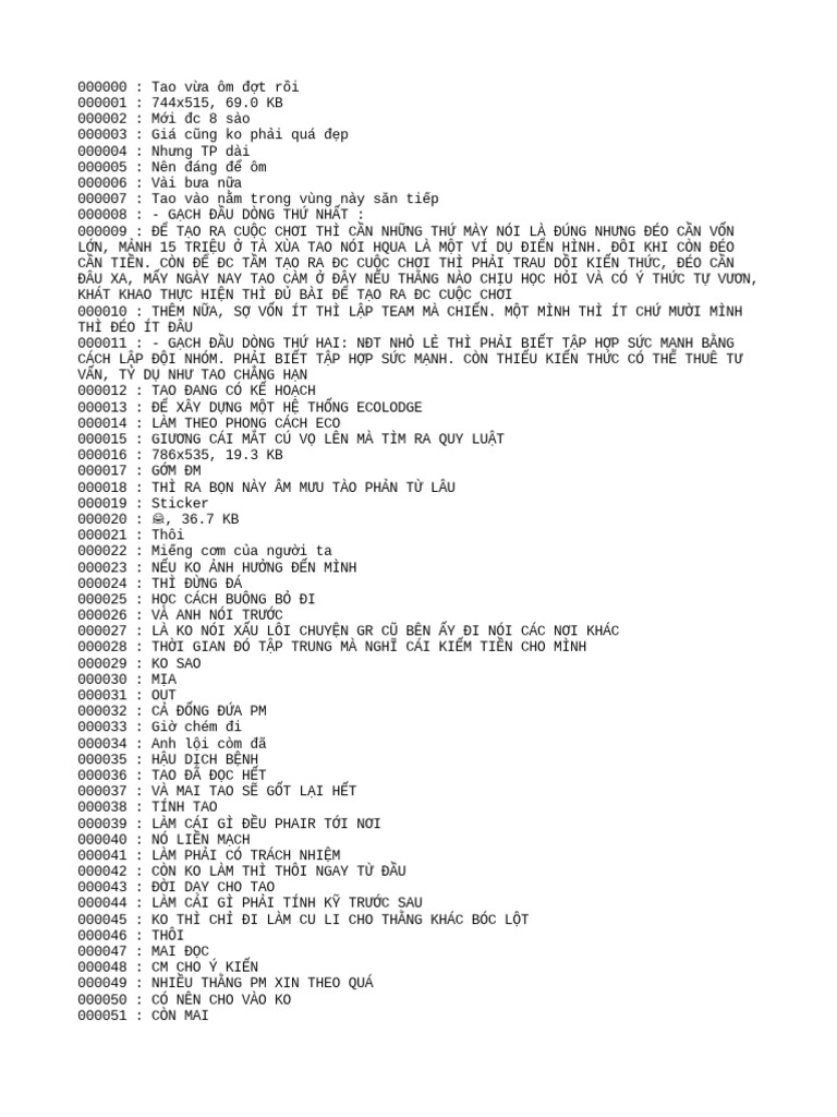 Log Chat Cua Thay | PDF