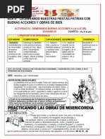 OBRAS DE MISERICORDIA-CUARTO SECUNDARIA