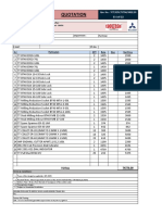 Quotation: SR QTY Rate Disc Net Price Particulars