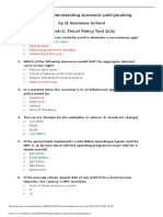 Course: Understanding Economic Policymaking by IE Business School Week-2: Fiscal Policy Tool Quiz