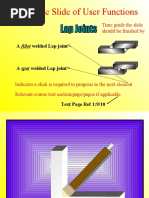 Example Slide of User Functions: Time Guide The Slide Should Be Finished by