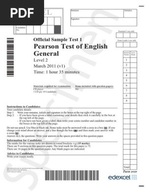 PTE G LV2 B1 PRINTABLE