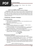 Unit-Iv Data Classification: Data Warehousing and Data Mining