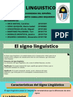 El Signo Linguistico - Gram. Avanzada Del Español