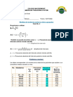 Guía de Trabajo No. 2. P4 Medidas de Tendencia Central