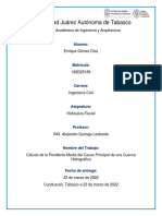 Enrique Gomez Diaz. Calculo Pendiente Media