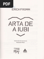 Arta de A Iubi - Erich Fromm