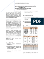 Fuerzas Sobre Superficies Sumergidas - Tensión Superficial