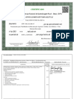 Certificado Treinamento Solda Arco Elétrico