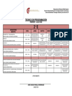 Horario Técnico Programación