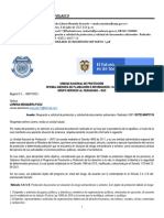 Respuesta A Solicitud de Protección y Solicitud de Documentos Adicionales - Radicado UNP EXT22-00071116