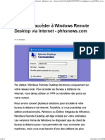 Comment accéder à Windows Remote Desktop via Internet - phhsnews.com