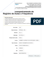 Relatório - Acompanhamento de Registro de Aulas e Frequência 8 ANO D
