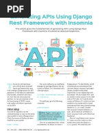 Generating API Using Django Rest Framework With Insomnia