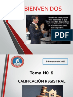 TEMA M0. 5 2do E CALIFICACIÓN REGISTRAL-2022