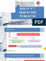 Diapositiva - Bolo Nº7 Servicios Publicos