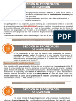 SECCIÓN 16. Propiedades de Inversión