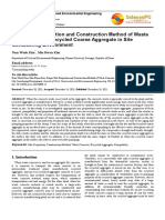 Proper Mix Proportion and Construction Method of Waste Concrete Using Recycled Coarse Aggregate in Site Considering Environment