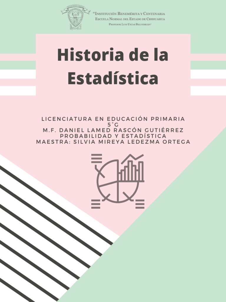 Historia De La Estad stica PDF Estad sticas Aprendizaje