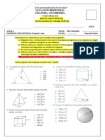 Examen Bimestral - GEOMETRIA 4