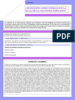 "La Danza de Mi Región Como Unidad en La Diversidad de La Cultura Peruana