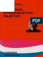 Subjetivo, Intersubjetivo, Objetivo Donald Davidson