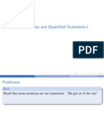 3.1 Predicates and Quantified Statements I