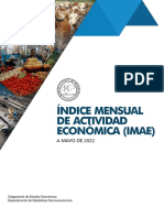 Índice Mensual de La Actividad Económica, Mayo 2022