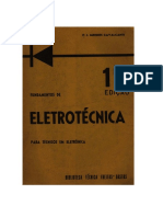 Fundamentos de Eletrotécnica Para Técnicos Em Eletrônica - 17ª Edição - P. J. Mendes Cavalcanti