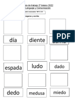 2° Básico Lenguaje Comunicación Guia de Trabajo Clase 19 Des