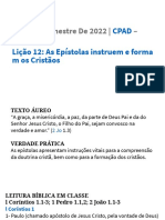 As Epístolas Instruem e Formam Os Cristãos