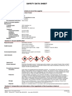 Safety Data Sheet: Section 1: Identification of The Chemical and of The Supplier