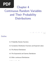 Continuous Random Variables and Their Probability Distributions