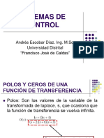 Sistemas de Control: Andrés Escobar Díaz. Ing. M.Sc. Universidad Distrital "Francisco José de Caldas"