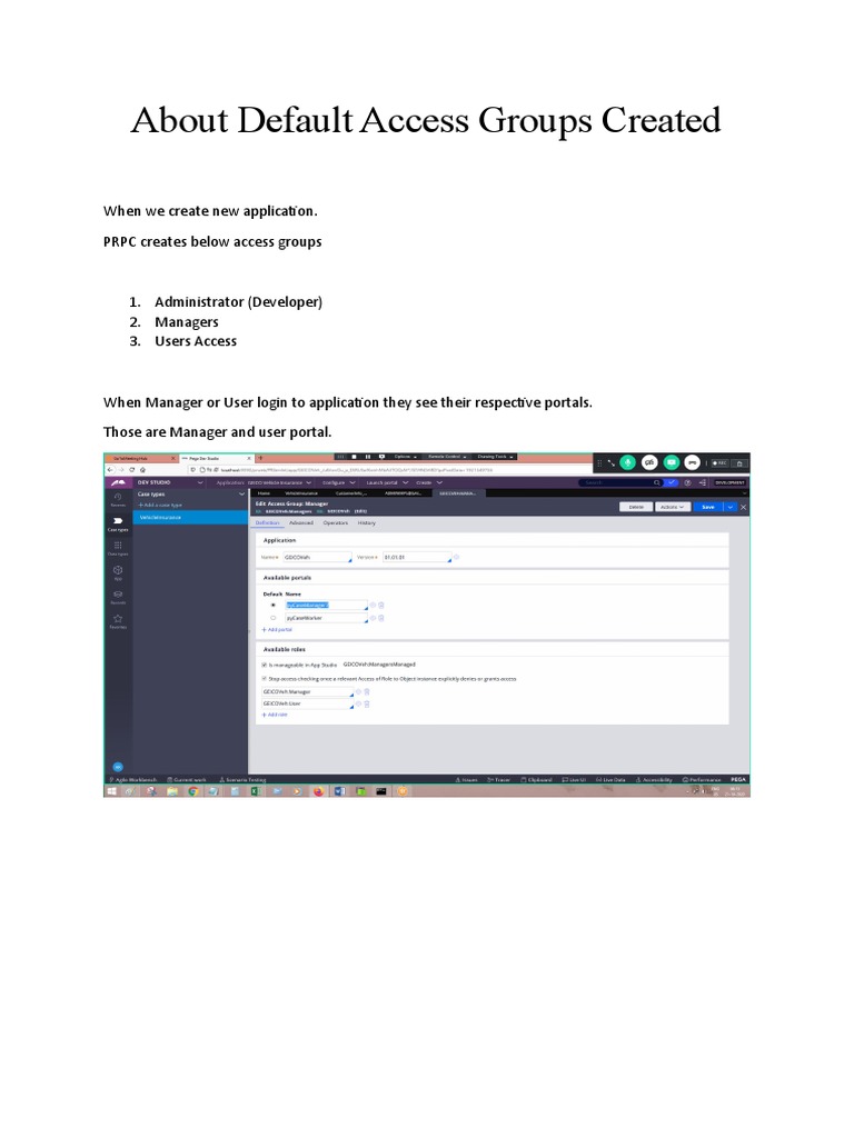 default access