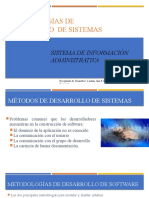 Metodologías de Desarrollo de Sistemas: Sistema de Información Administrativa