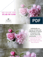 DEVELOP THE FEAR OF GOD