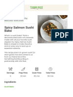 Spicy Salmon Sushi Bake