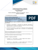 Guía de Actividades y Rúbrica de Evaluación - Unidad 3 - Tarea 4 - Espacios Vectoriales