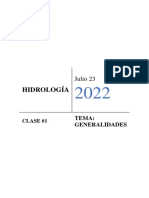 Clase #1 Hidrologia 2022